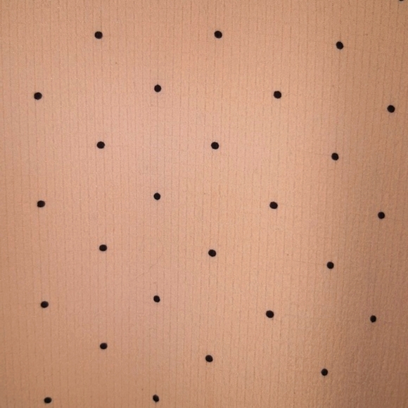 (M) Elle Baby Pink Polka dot Top with Bell Sleeves Ptp 20"×L24" - Picture 9 of 9